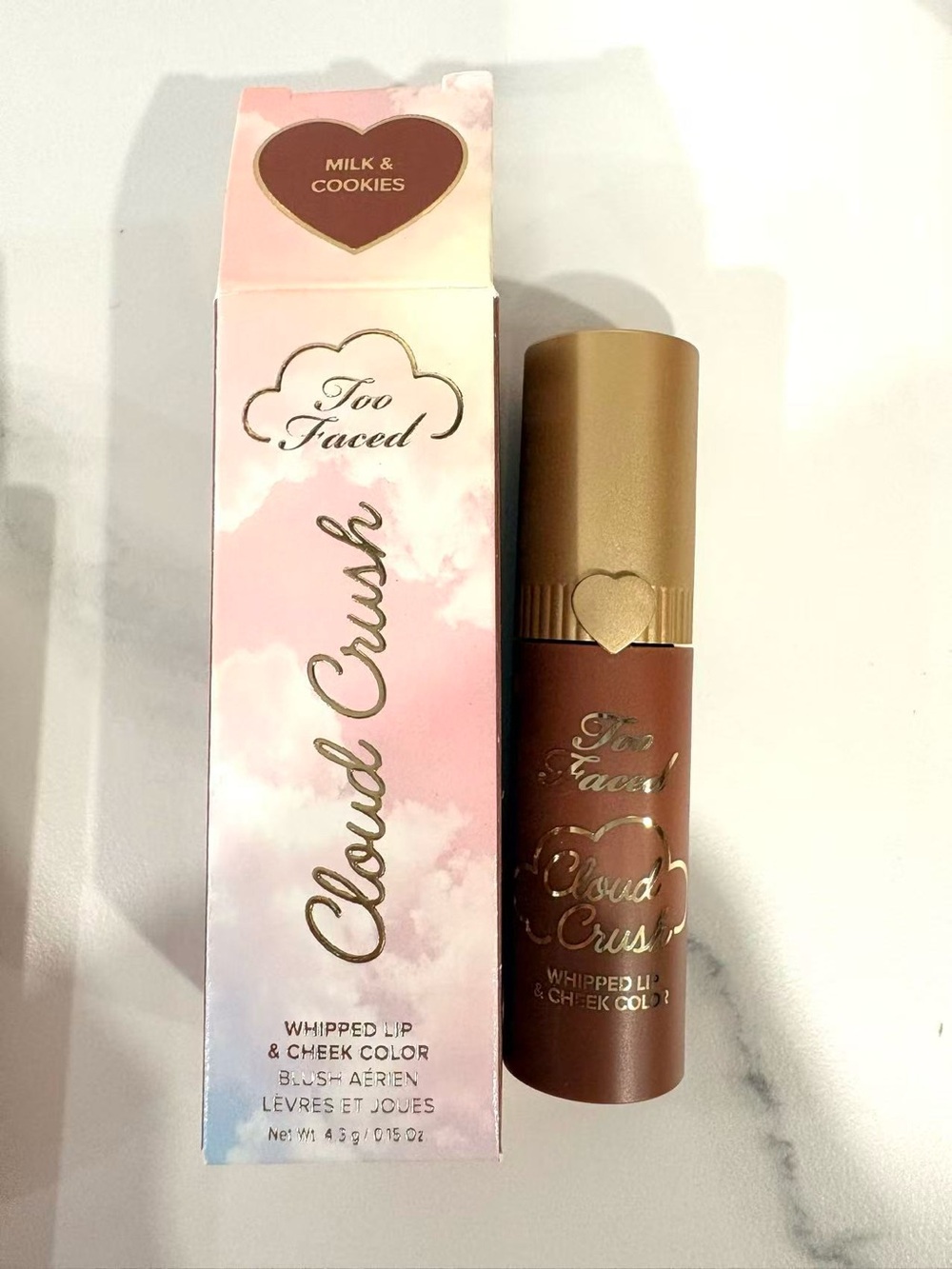 Too Faced Cloud Crush Whipped Lip & Cheek Color - Milk & Cookies